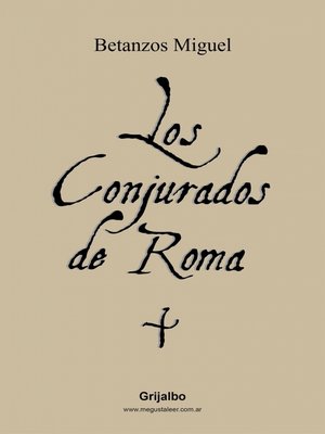 cover image of Los conjurados de Roma